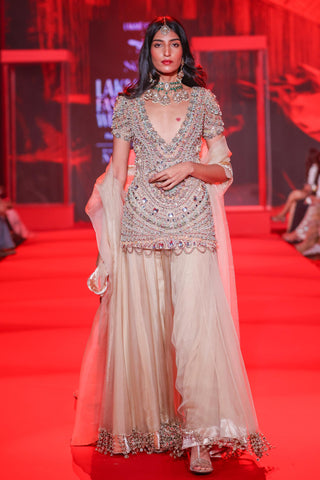 Kurta Set Indian Wedding - Ivory Ratnarekha Kurta Set by Itrh