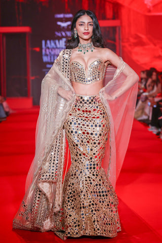 Lehenga Indian Wedding - Gold Tarakshi Lehenga by Itrh