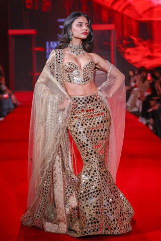 Lehenga Indian Wedding - Gold Tarakshi Lehenga by Itrh