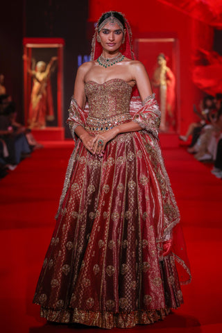 Lehenga Indian Wedding - Multicolor Arunima Lehenga by Itrh