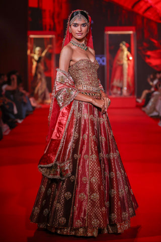 Lehenga Indian Wedding - Multicolor Arunima Lehenga by Itrh