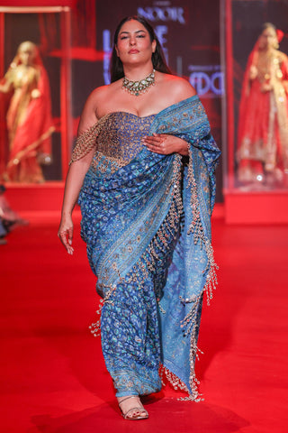 Saree Indian Wedding - Blue Neelambari Saree by Itrh