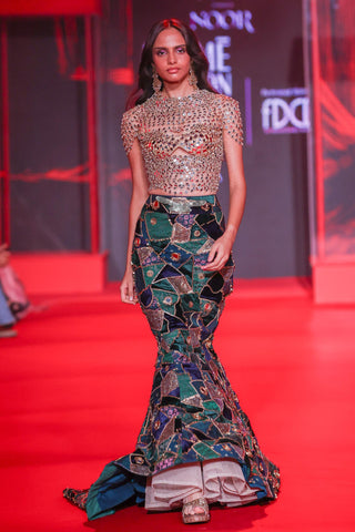 Lehenga Indian Wedding - Multicolor  Ratnanjali Lehenga by Itrh