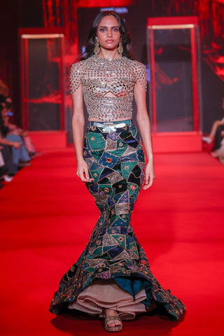 Lehenga Indian Wedding - Multicolor  Ratnanjali Lehenga by Itrh