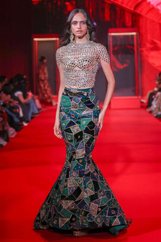 Lehenga Indian Wedding - Multicolor  Ratnanjali Lehenga by Itrh