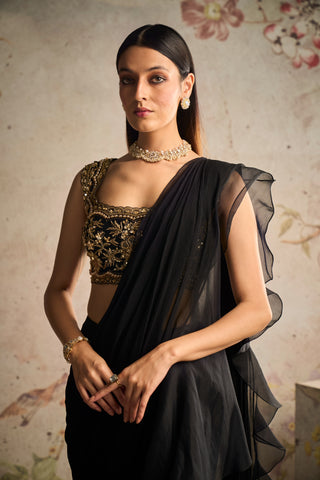 Black muse icon saree set