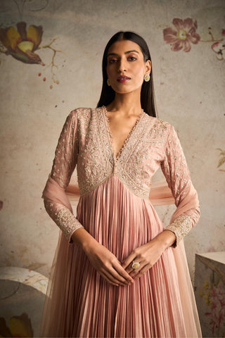 Pink sway icon anarkali