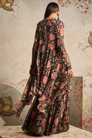 Black timeless icon gharara set