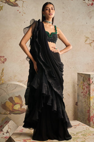 Black allure icon saree set