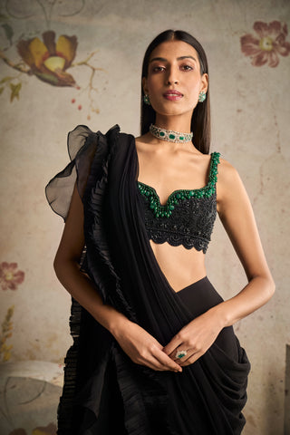 Black allure icon saree set