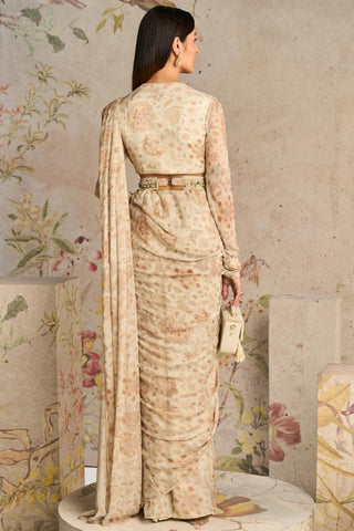 Ivory panache icon saree set