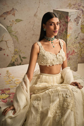 Ivory grace icon lehenga set