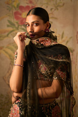 Black ace icon lehenga set