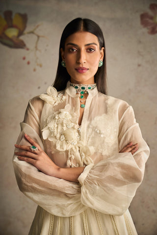 Ivory trendsetter icon lehenga set