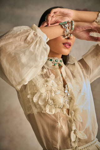 Ivory trendsetter icon lehenga set