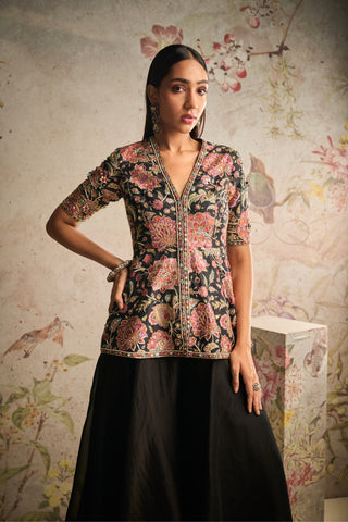 Black dame icon sharara set