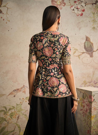 Black dame icon sharara set