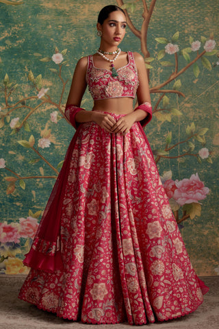 Pink demi era lehenga set