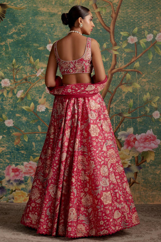 Pink demi era lehenga set