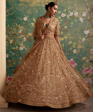 Gold enchanted era lehenga set