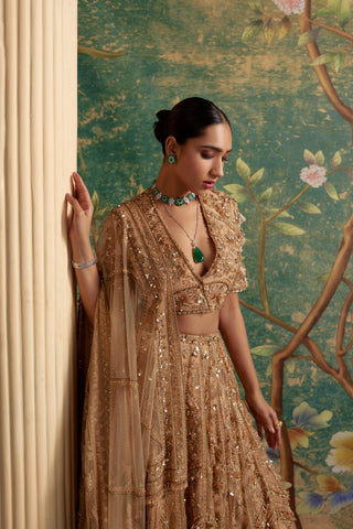 Gold enchanted era lehenga set