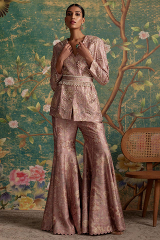 Dusty pink icon era jacket set