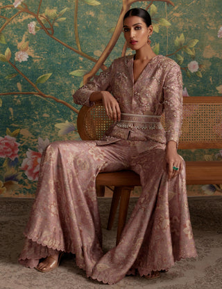 Dusty pink icon era jacket set