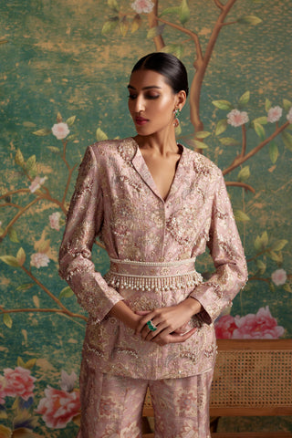 Dusty pink icon era jacket set