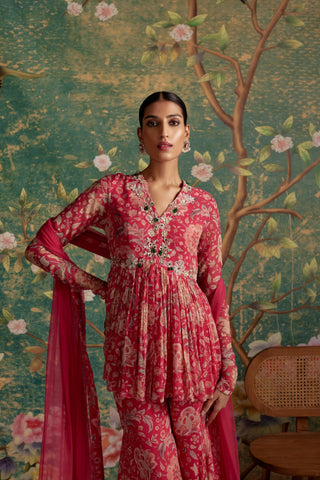 Pink awespiring era peplum set