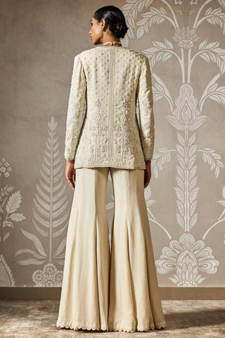 Ivory saira zar bano jacket set