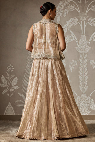 Gold sunehri zar bano lehenga set