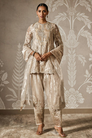 Gold shaila zar bano kurta set