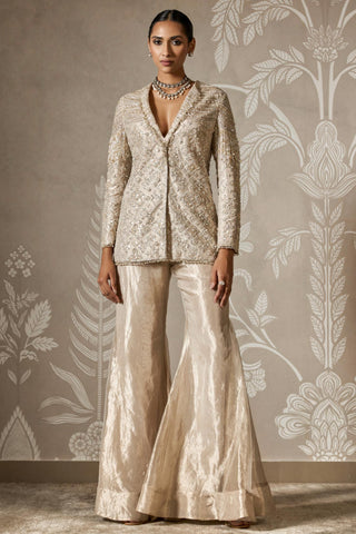 Gold aarohi zar bano jacket set