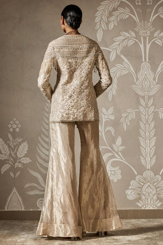 Gold aarohi zar bano jacket set