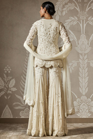 Ivory nayra zar bano peplum set