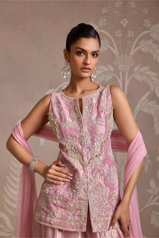 Purple folds sharara set