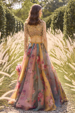 Lehenga Set Indian Wedding - Multicolor Grace by Ridhi Mehra