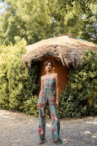 Jacket set Wear - Green Irene by Ridhi Mehra