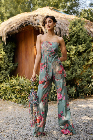 Jacket set Wear - Green Irene by Ridhi Mehra