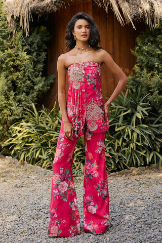Jacket Set Wear - Pink Bloom by Ridhi Mehra