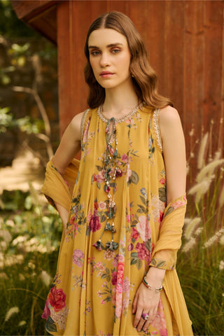 Gharara Set Indian Wedding - Yellow Gleam by Ridhi Mehra