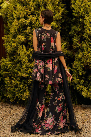 Gharara Set Indian Wedding - Black Nyx by Ridhi Mehra