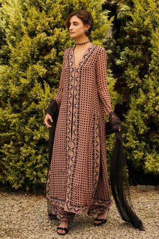 Kurta Set Indian Wedding - Black Celine by Ridhi Mehra
