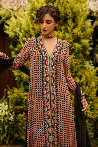 Kurta Set Indian Wedding - Black Celine by Ridhi Mehra