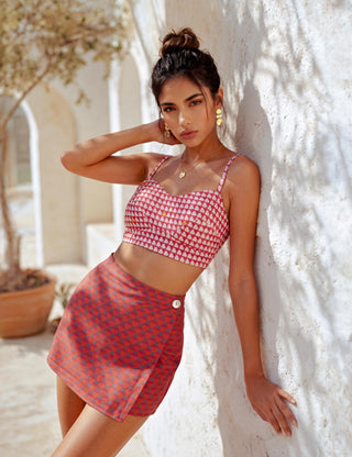 Co-Ord Set for Stylish Occasions – Pink Rose All Day by Nautanky
