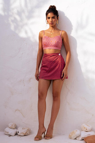 Co-Ord Set for Stylish Occasions – Pink Rose All Day by Nautanky