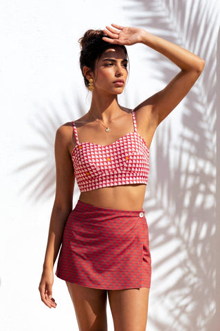 Co-Ord Set for Stylish Occasions – Pink Rose All Day by Nautanky