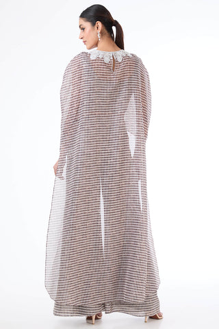Adha printed cape and palazzo set