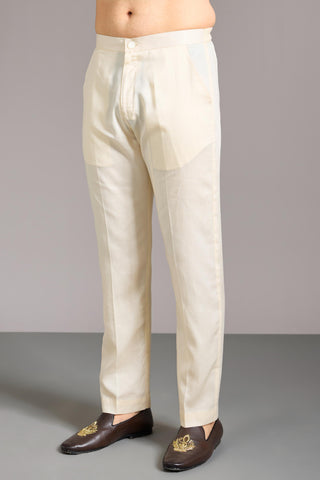 Ivory jaal embroidered kurta set