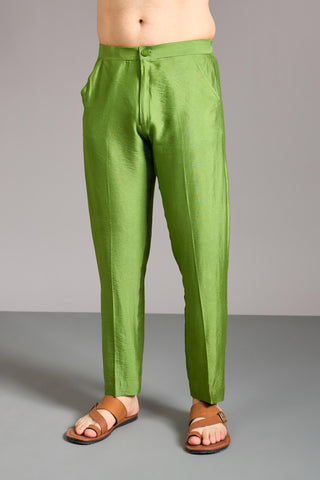 Green leheriya bandhini kurta set